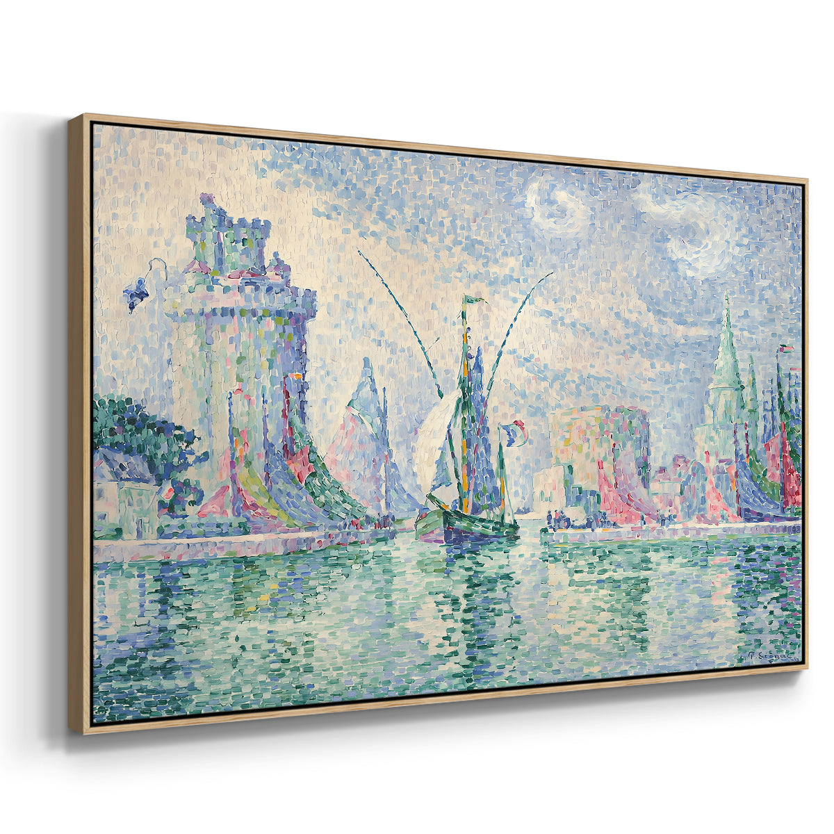 The Green Towers (Les tours vertes, la Rochelle), 1913 - Floater Framed Canvas Print