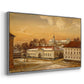 The Riding School at Akershus Castle, 1846 - Floater Framed Canvas Print