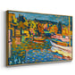 Study for Autumn Landscape with Boats, 1908 - Floater Framed Canvas Print
