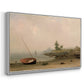 The Stranded Boat, 1863 - Floater Framed Canvas Print