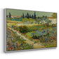 Garden at Arles, 1888 - Floater Framed Canvas Print