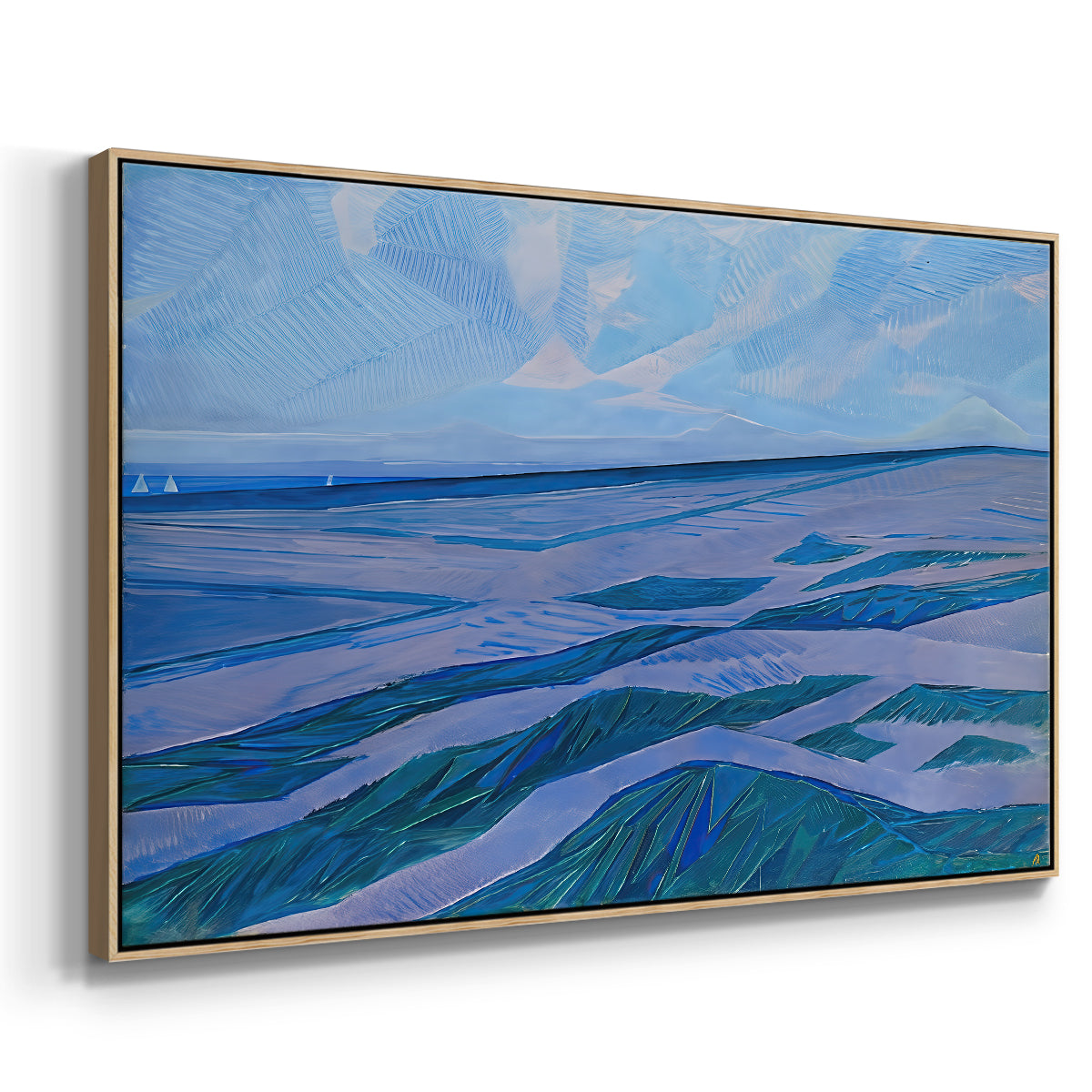 Dune Landscape, 1911 - Floater Framed Canvas Print