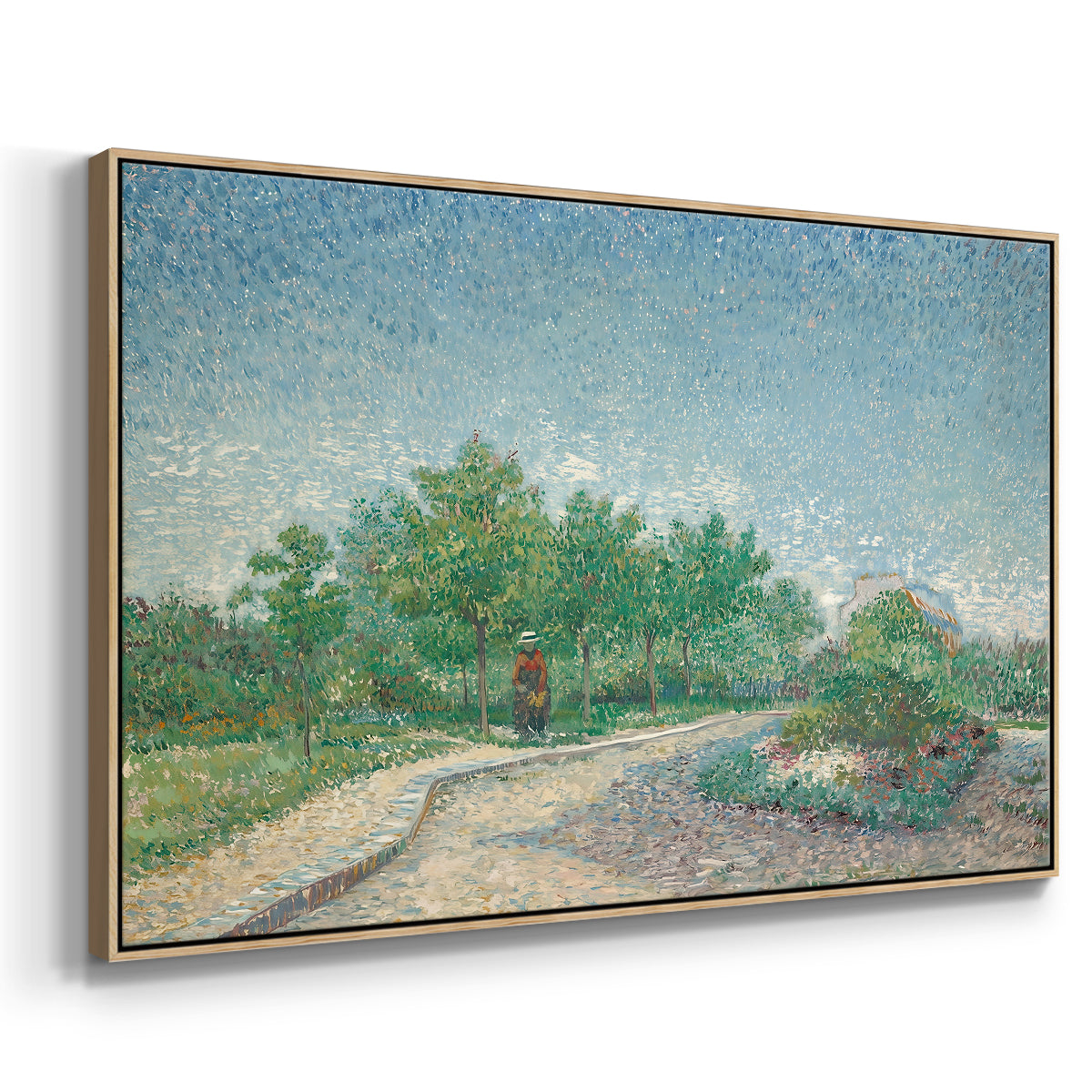 Square Saint-Pierre, Paris, 1887 - Floater Framed Canvas Print