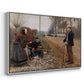 People by a Road, 1893 - Floater Framed Canvas Print
