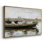 Boys in a Dory, 1873 - Floater Framed Canvas Print