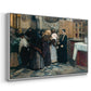 Kissing the Relic, 1893 - Floater Framed Canvas Print