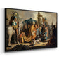 David with Goliath's Head in front of Saul, for Rembrandt, 1627 - Floater Framed Canvas Print