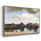 View of Delft, c. 1660-1661 - Floater Framed Canvas Print