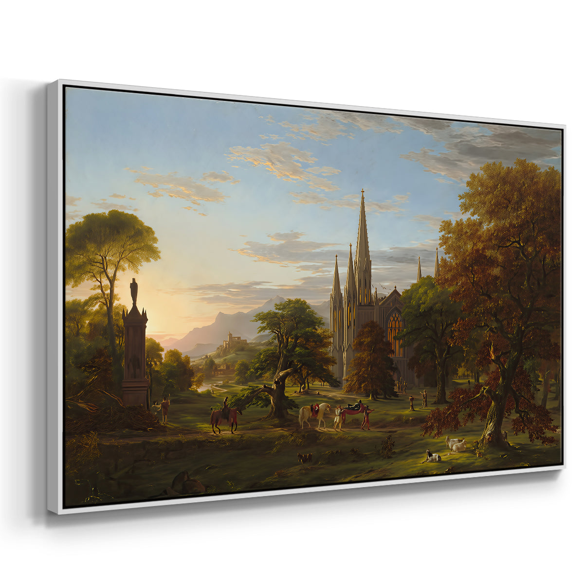 The Return, 1837 - Floater Framed Canvas Print