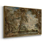 Salisbury Cathedral from the Bishop's Grounds, c. 1822-1823 - Floater Framed Canvas Print