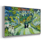 Stairway at Auvers, 1890 - Floater Framed Canvas Print