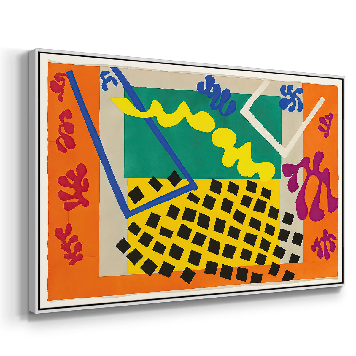 The Codomas (Les codomas), from Jazz, 1947 - Floater Framed Canvas Print