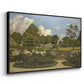 The Painter's Garden at Saint-Privé, 1886 - Floater Framed Canvas Print