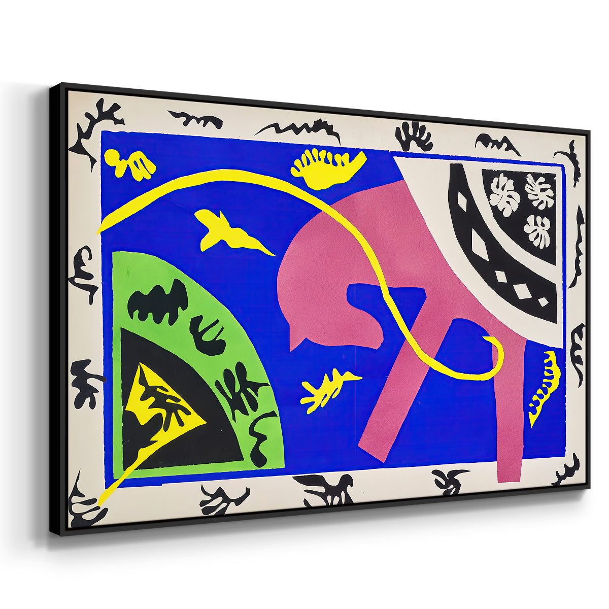 The Horse, the Rider and the Clown, from Jazz, 1947 - Floater Framed Canvas Print