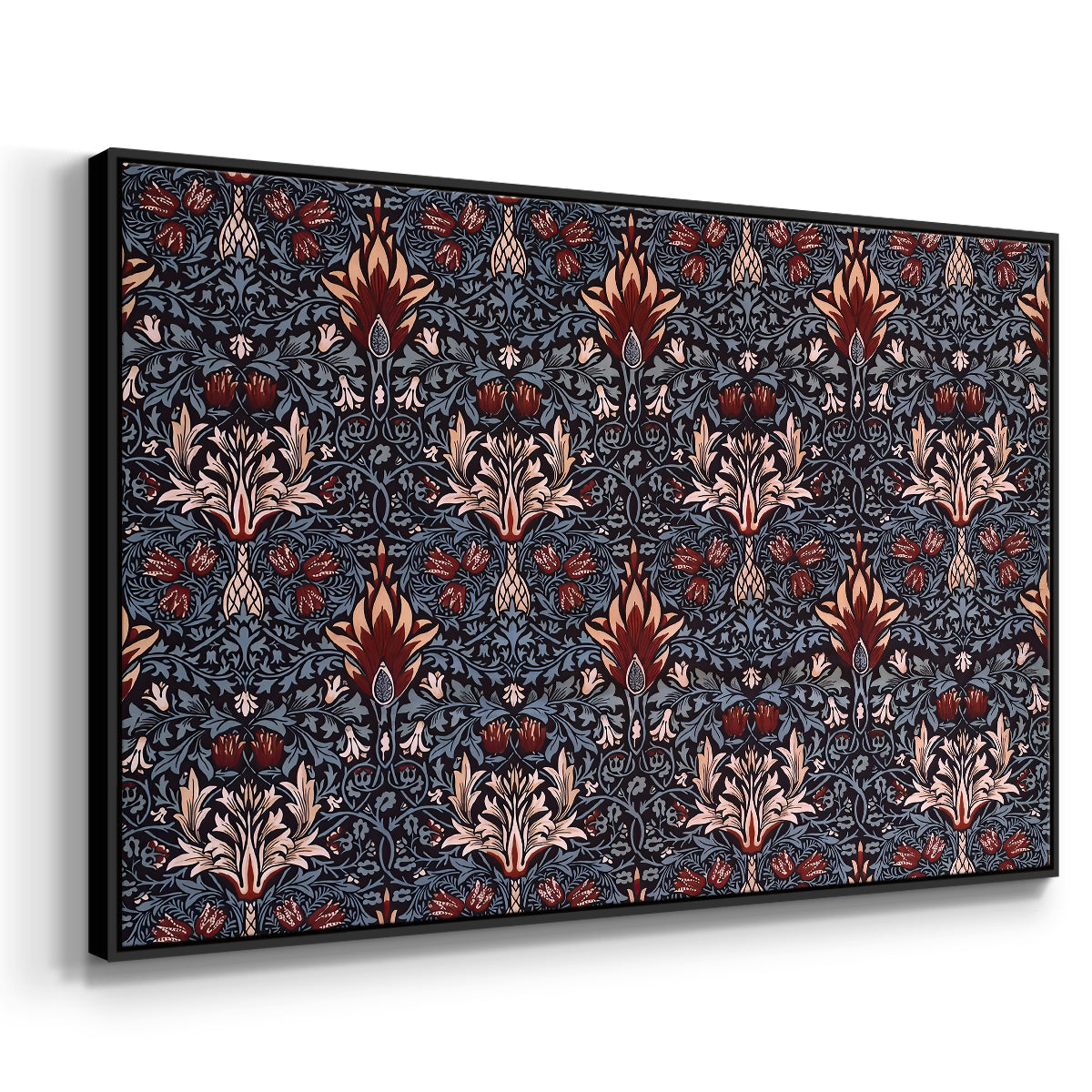 Snakeshead (Printed Textile), c. 1876 - Floater Framed Canvas Print