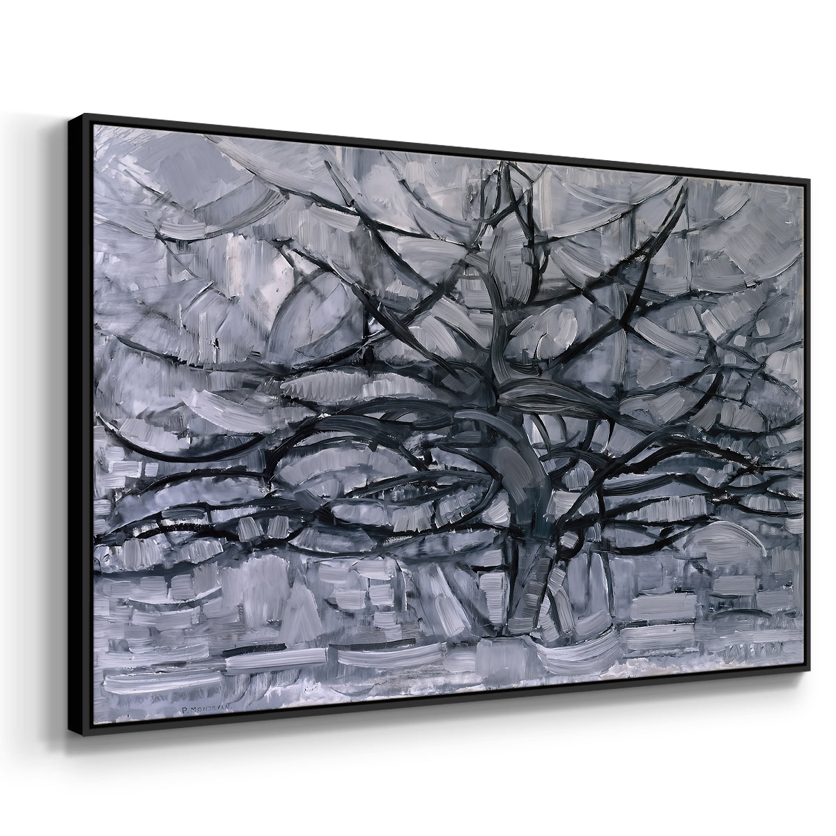 The Gray Tree, 1911 - Floater Framed Canvas Print
