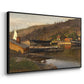 Landingsbrygge Husvik, Drøbak, 1875 - Floater Framed Canvas Print
