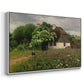 Farmhouse with Meadow Flowers, 1909 - Floater Framed Canvas Print