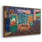 Interior with Aubergines, 1911 - Floater Framed Canvas Print