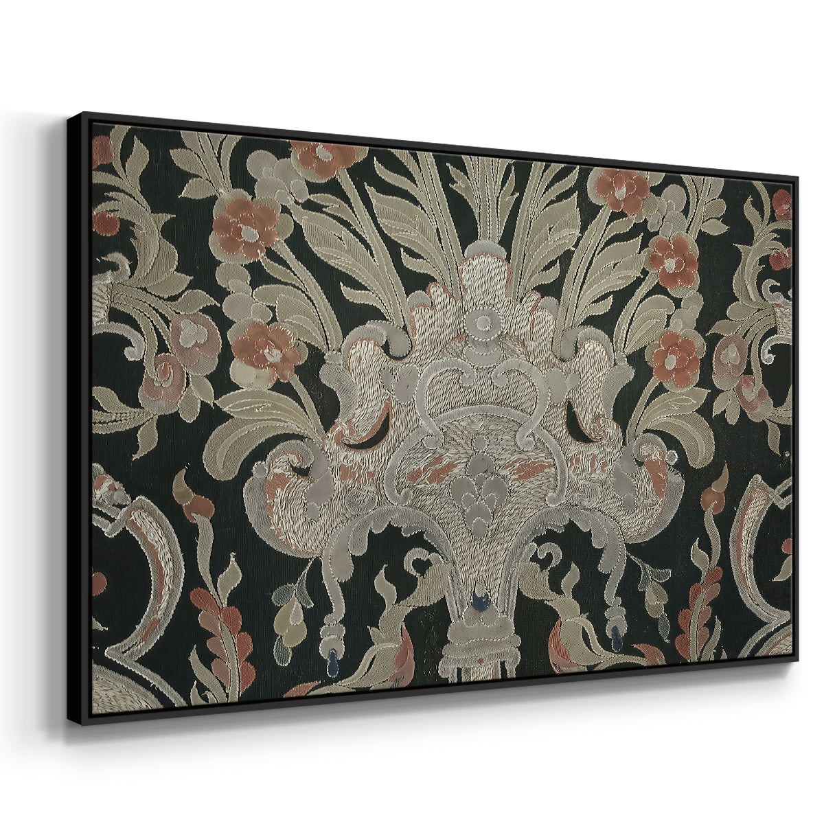 Hanging (Printed Textile), c. 18th Century - Floater Framed Canvas Print