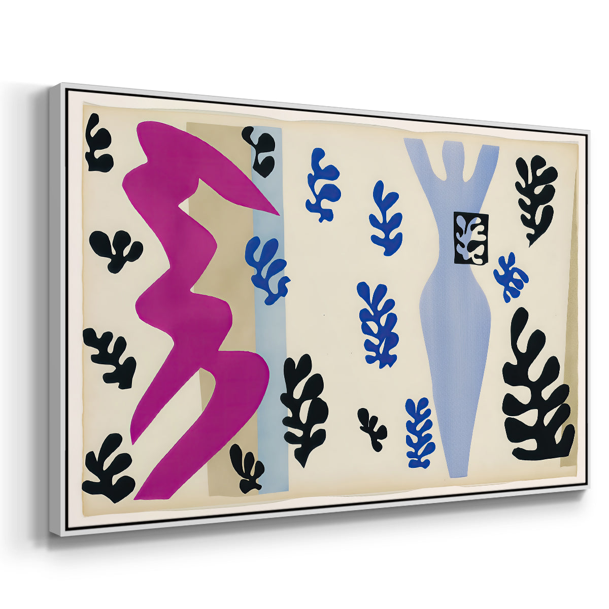 The Knife Thrower (Le lanceur de couteaux), from Jazz, 1947 - Floater Framed Canvas Print