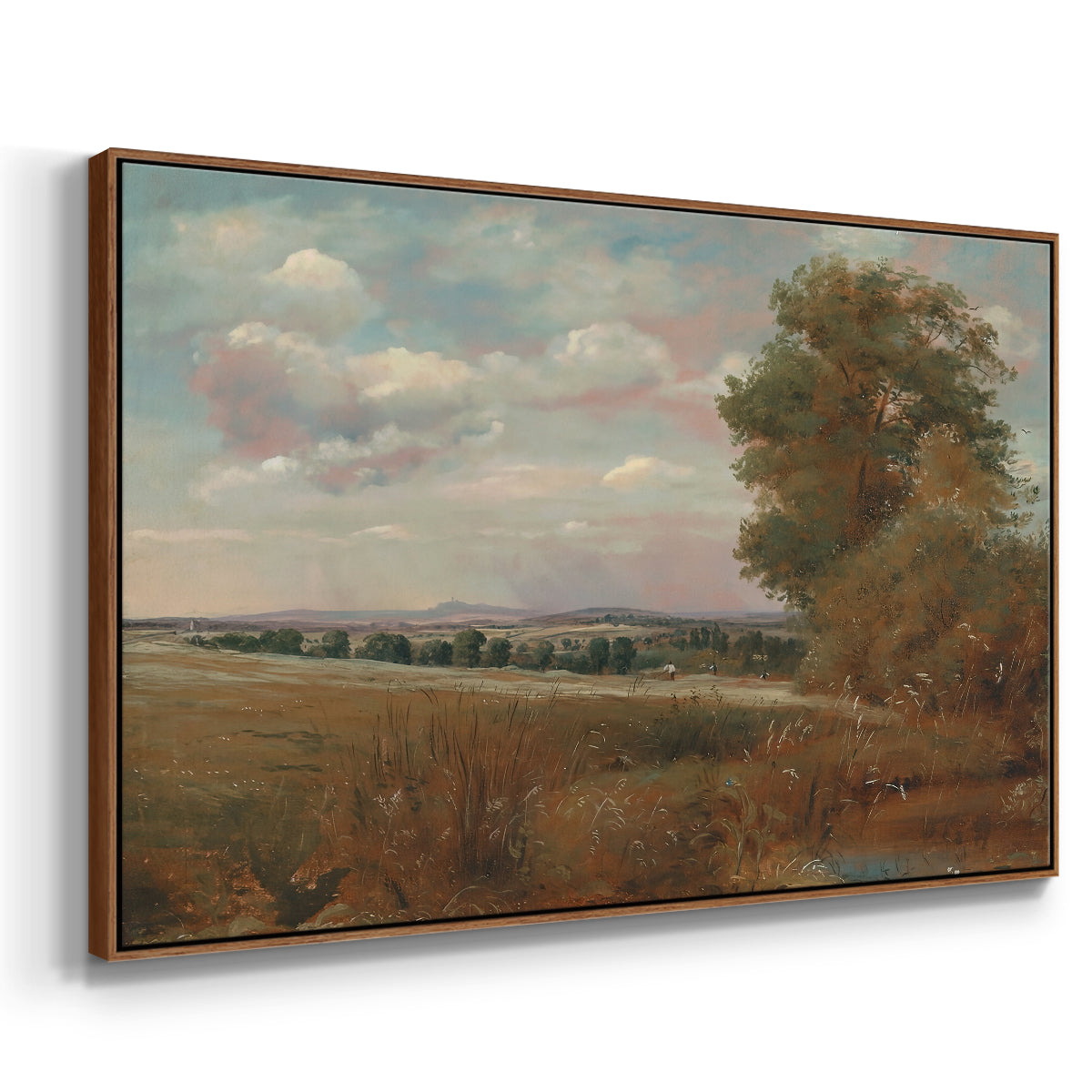 Landscape at Hampstead, with Harrow in the Distance, c. 1849-1855 - Floater Framed Canvas Print