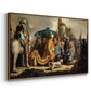 David with Goliath's Head in front of Saul, for Rembrandt, 1627 - Floater Framed Canvas Print
