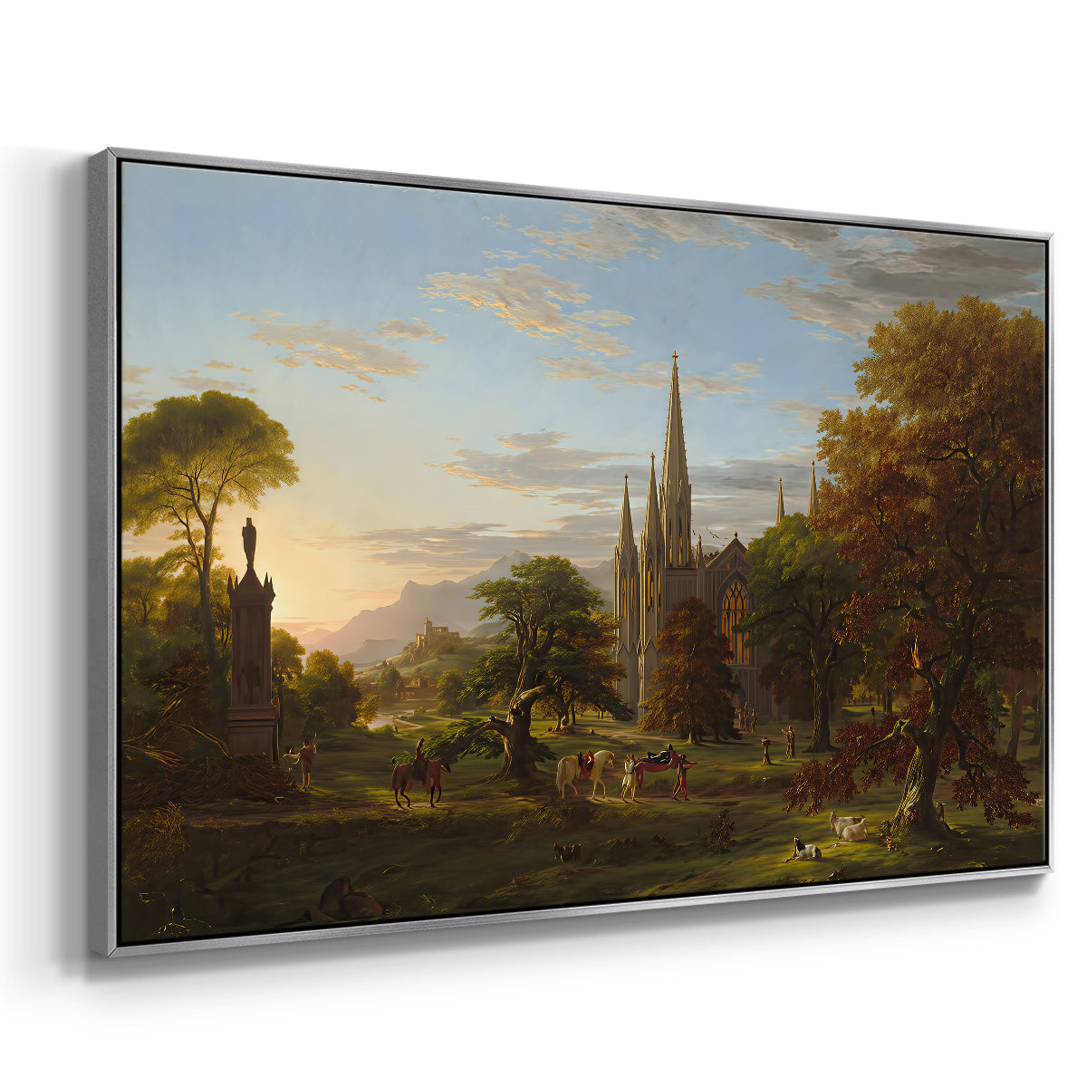 The Return, 1837 - Floater Framed Canvas Print