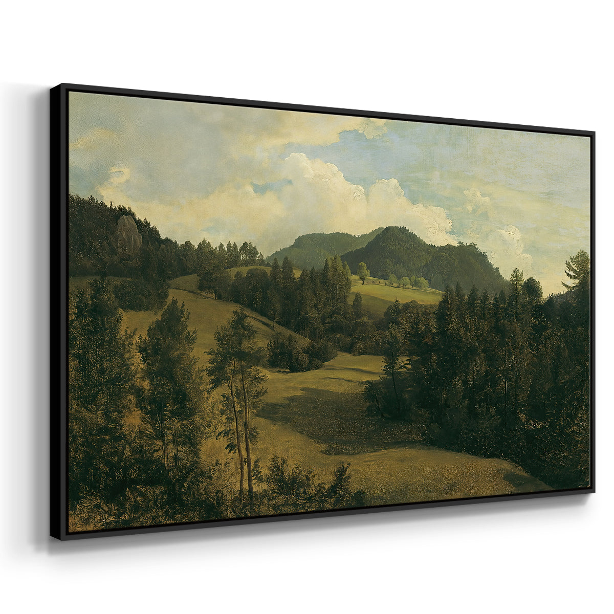 Landscape near Miesenbach, c. 1830 - Floater Framed Canvas Print