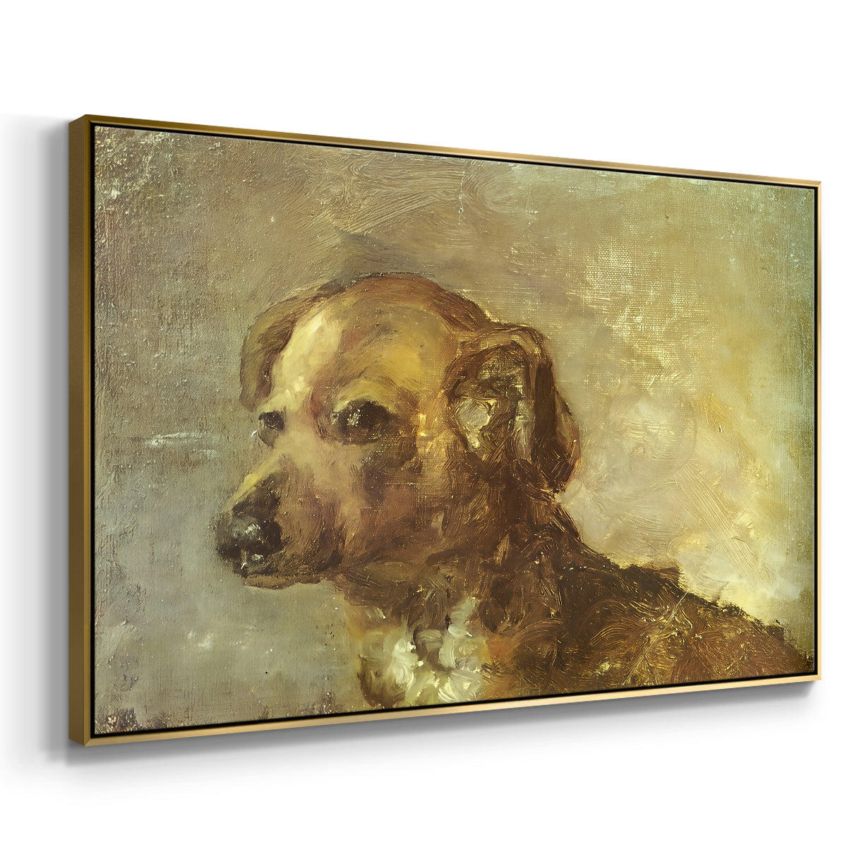Cliper, the Artist's Dog, 1895 - Floater Framed Canvas Print