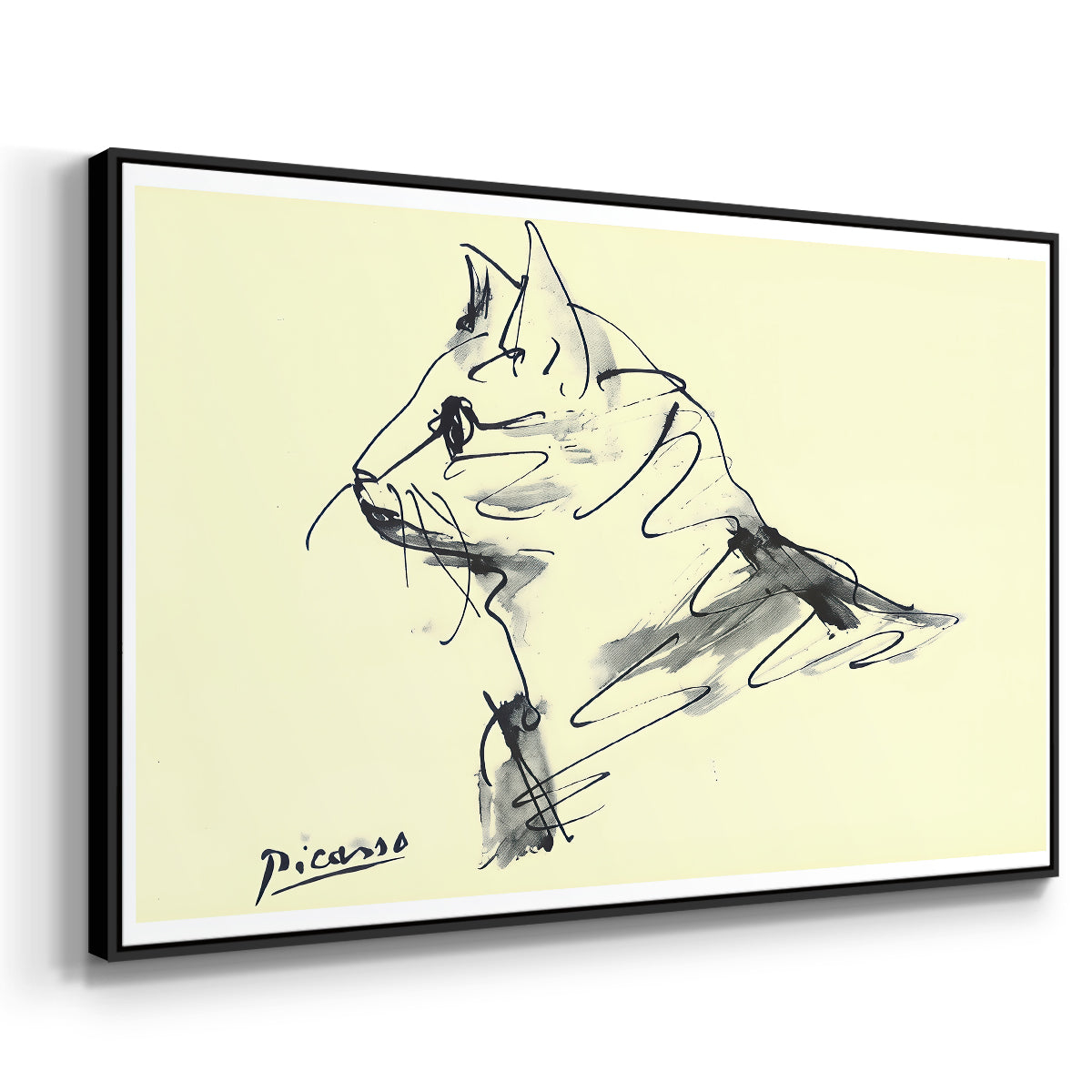 Cat (Le chat), c. 1961 - Floater Framed Canvas Print