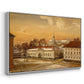 The Riding School at Akershus Castle, 1846 - Floater Framed Canvas Print