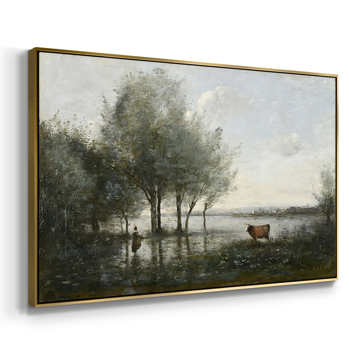 The Marsh (Le Marais), c. 1865-1870 - Floater Framed Canvas Print