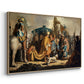 David with Goliath's Head in front of Saul, for Rembrandt, 1627 - Floater Framed Canvas Print