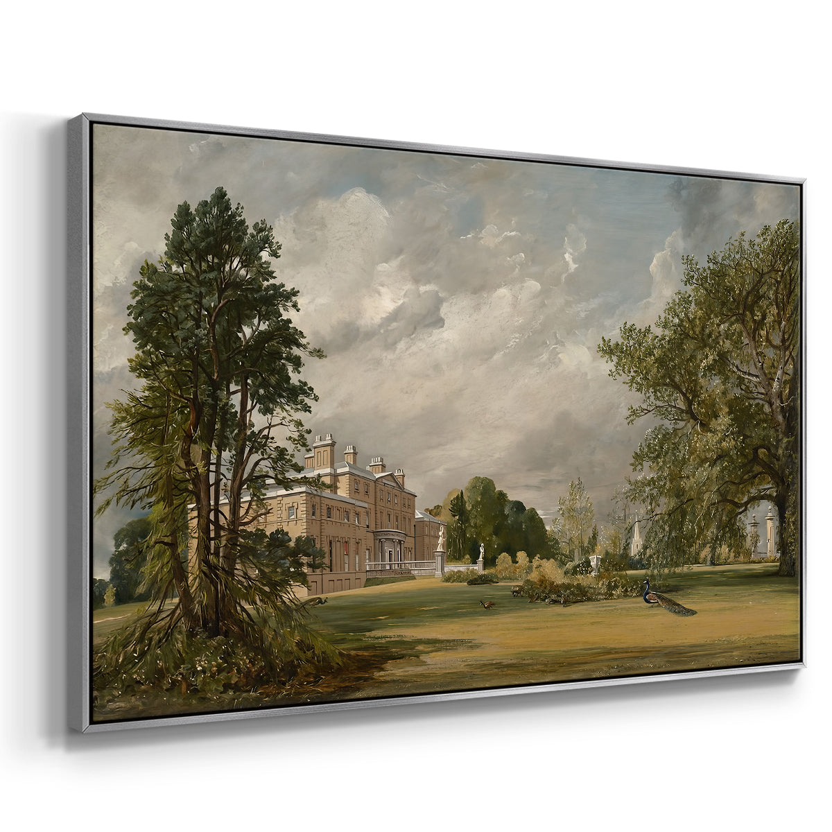 Malvern Hall, 1821 - Floater Framed Canvas Print
