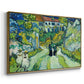 Stairway at Auvers, 1890 - Floater Framed Canvas Print