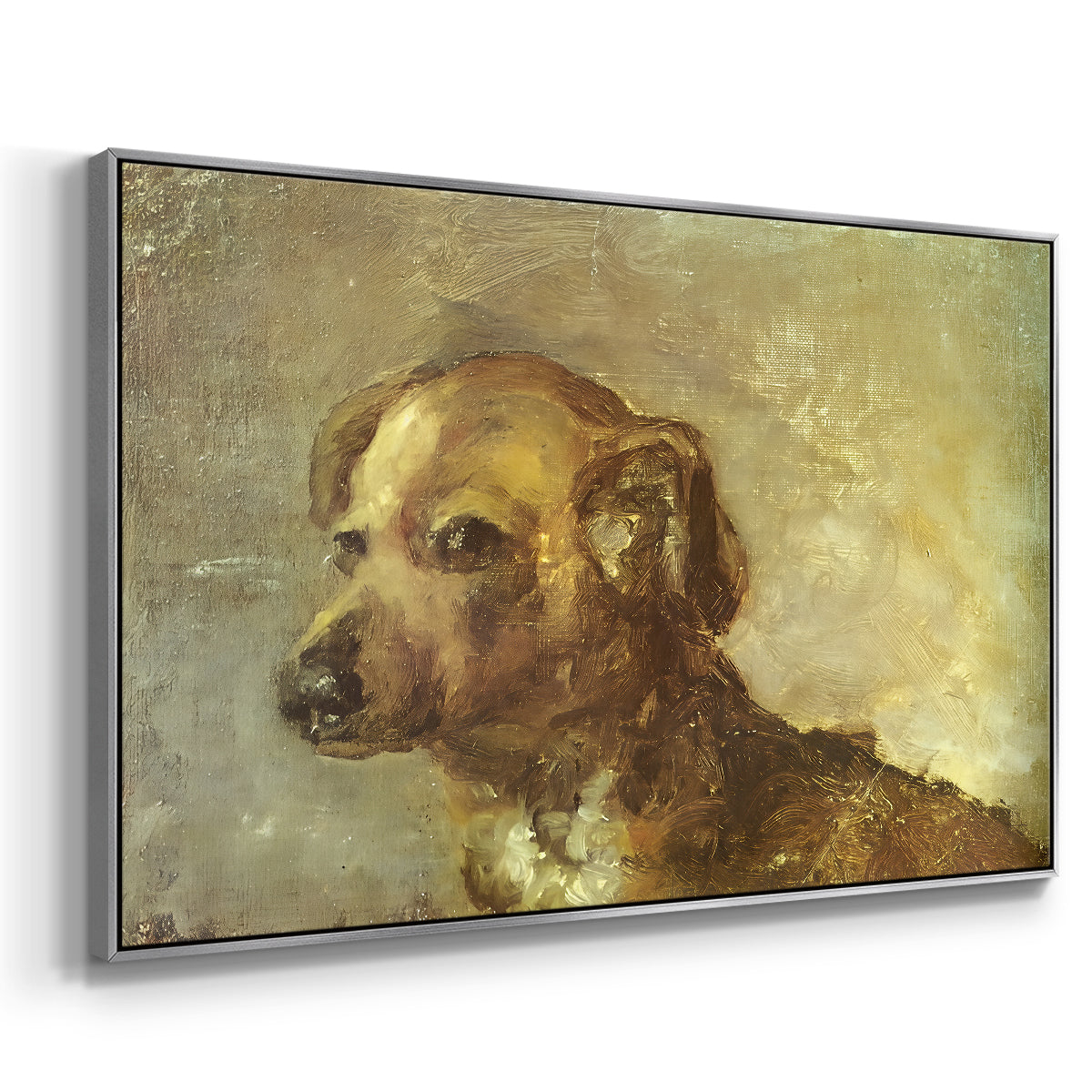 Cliper, the Artist's Dog, 1895 - Floater Framed Canvas Print