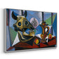 Still Life with Bull's Skull, 1939 - Floater Framed Canvas Print