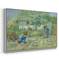 First Steps after Millet, 1890 - Floater Framed Canvas Print