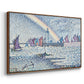 Entrance to the Port of Honfleur, 1899 - Floater Framed Canvas Print