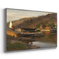 Landingsbrygge Husvik, Drøbak, 1875 - Floater Framed Canvas Print