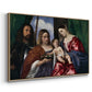 Madonna and Child with Saints Dorothy and George, c. 1516 - Floater Framed Canvas Print