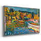 Study for Autumn Landscape with Boats, 1908 - Floater Framed Canvas Print