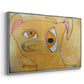 Cubist Dog with Stars (Student Art) - Floater Framed Canvas Print