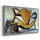 Cat and Big Fish, c. 1931 - Floater Framed Canvas Print
