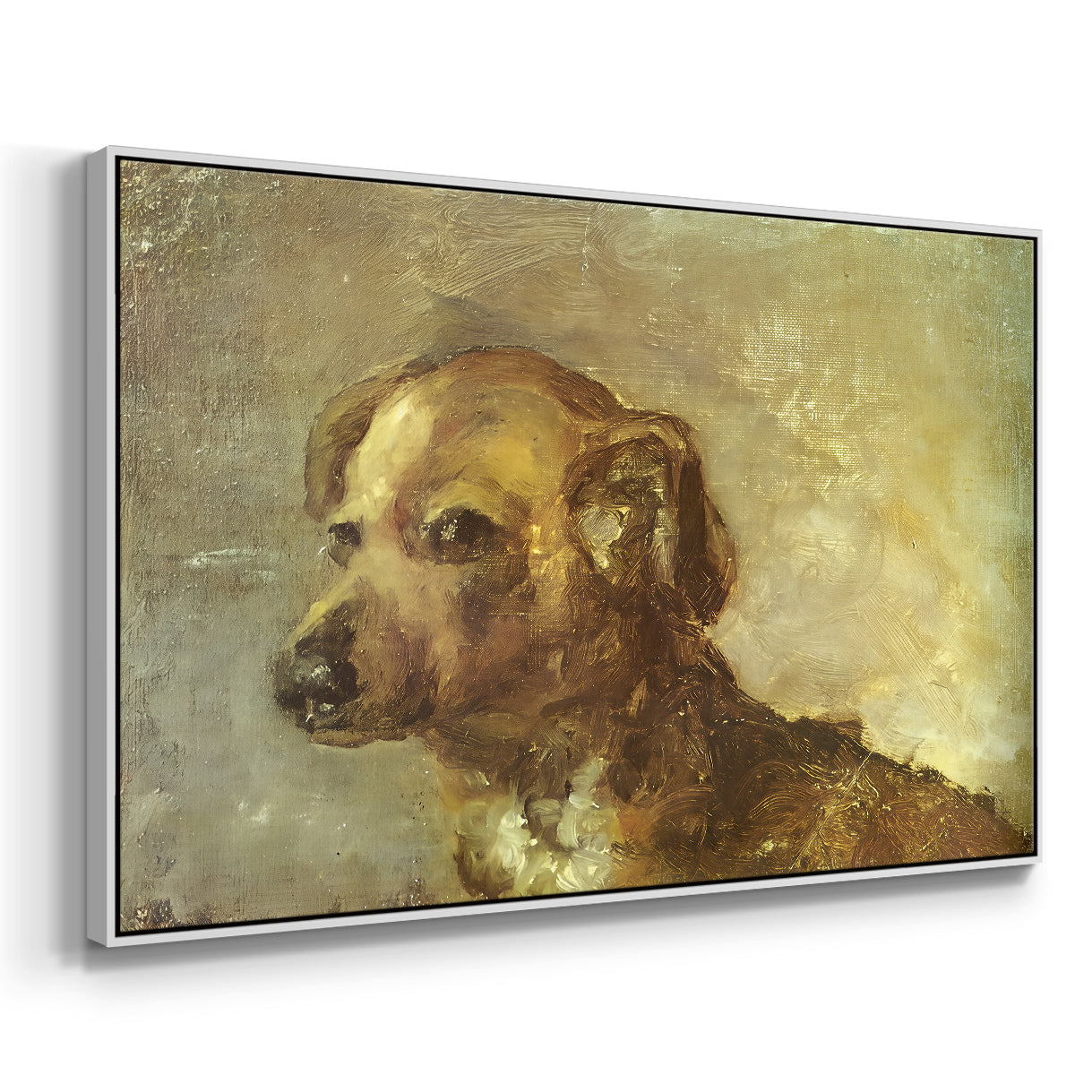 Cliper, the Artist's Dog, 1895 - Floater Framed Canvas Print