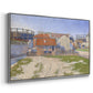 Gasometers at Clichy, 1886 - Floater Framed Canvas Print