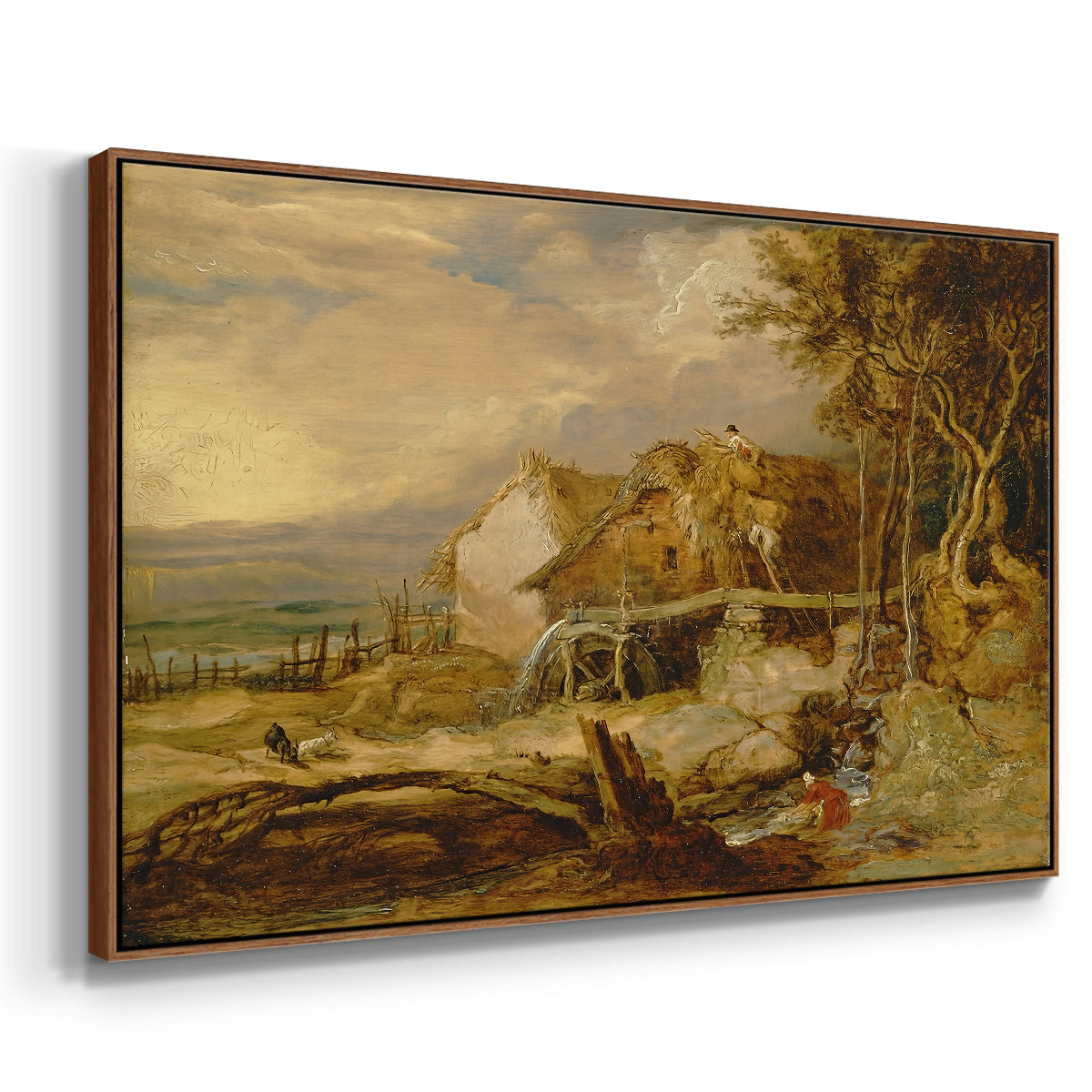 An Overshot Mill, c. 1802-1807 - Floater Framed Canvas Print
