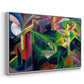 Deer in a Monastery Garden, 1912 - Floater Framed Canvas Print