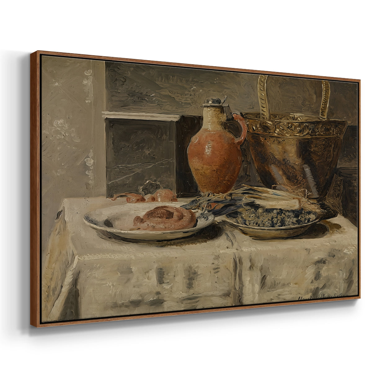 Still Life with Jar, c. 1881-1885 - Floater Framed Canvas Print